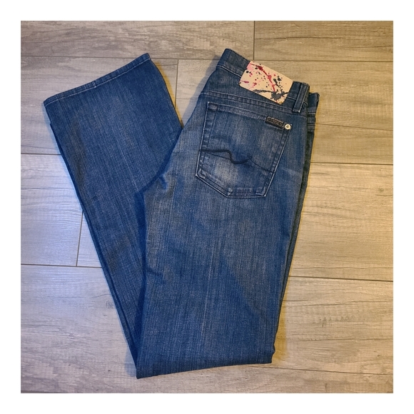 7 For All Mankind Denim - 7 For All Mankind Flip Flop Low Rise Jeans Size 27